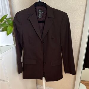BCBGMAXAZRIA Brown Tailored Blazer Size XS EUC